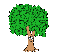 Bianca Bosso Money Tree Sticker by merci, mercy