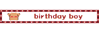 Birthday Boy Pixel Sticker