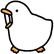 Weishasha duck talk quarrel 白白的鴨鴨 Sticker