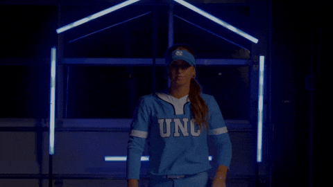 Softball Game Face GIF by UNC Tar Heels