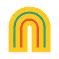 WeAreChipper happy rainbow wearechipper Sticker
