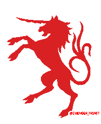 Einhorn Garde Sticker by Gmender Fasnet