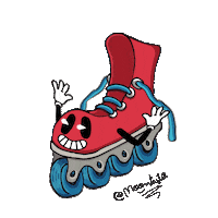 Cartoon Rolling Sticker