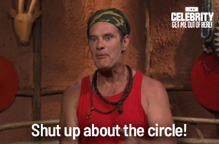 circle shut up GIF by I'm A Celebrity... Get Me Out Of Here! Australia