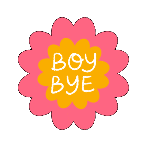 Illustration Goodbye Sticker