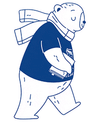 Winter Bear Sticker by The University of Melbourne