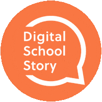 digischoolstory logo orange dss weiß Sticker