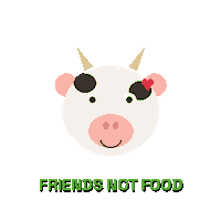 Friends Not Food Sticker by Vegan Friends