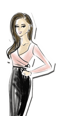ChicSketch girl fashion new post swipe up Sticker