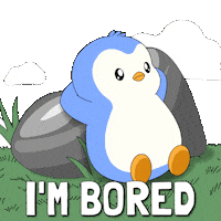 Bored Now What Sticker by Pudgy Penguins
