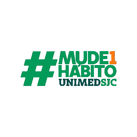 UnimedSJC giphygifmaker mude1habito mude 1 hábito mude1hábito Sticker