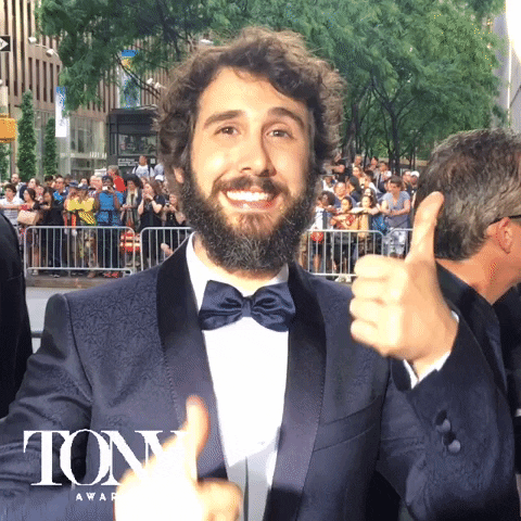 Josh Groban Thumbs Up GIF by Tony Awards