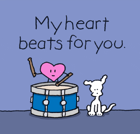 I Love You Heartbeat GIF by Chippy the Dog