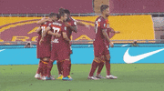 High Five Group Hug GIF by AS Roma