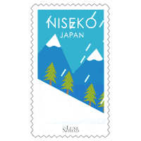 japan snow Sticker by The Luxe Nomad