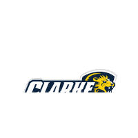 Blue And Gold Sport Sticker by Clarke University