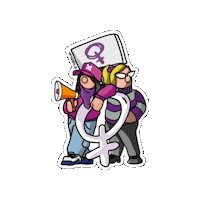 Txikito mujer celebracion 8m lucha Sticker