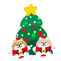Christmas Tree Love Sticker by SHIBAINC