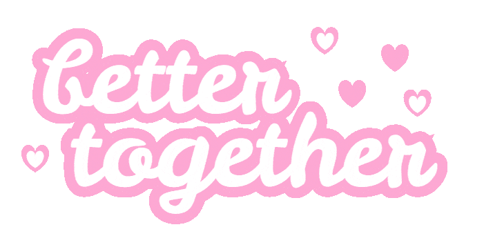 Better Together Hearts Sticker by Foster Bubbies