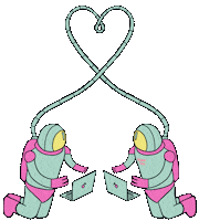 Work From Home Astronaut Sticker by Major Tom