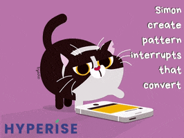 hyperise simon cat love cro personalisation GIF