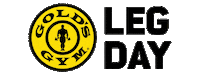 Leg Day Sticker by Gold's Gym
