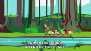 eric cartman river GIF by South Park 