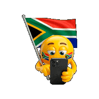 South-Africa Emoji Sticker by WhatsApp SIM