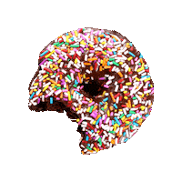 itdoesnttastelikechicken donut sprinkles chocolatedonut vegandonut Sticker