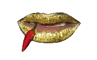 Lipstick Mouth Sticker by Deckdisc
