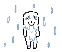 Heavy Rain Dog Sticker by mmhn