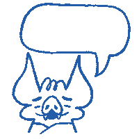 rudepetsclub comic bat speechbubble rudepetsclub Sticker