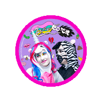 Zebricorn colors unicorn series lover Sticker