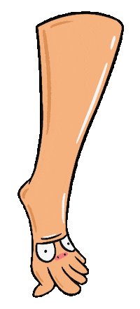 Walking Feet Sticker