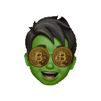 Bitcoin Hulk Sticker by Fdpbw
