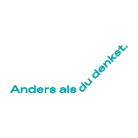 Anders Als Du Denkst Sticker by Lunik2