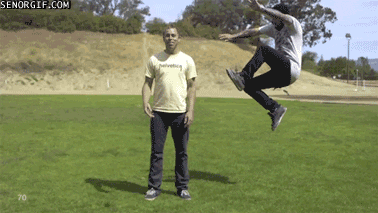 jump kick GIF by Cheezburger