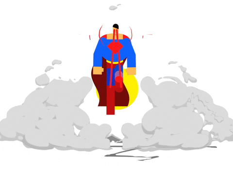 elmotionlab giphyupload superhero superman laser GIF