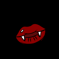 Jh00nz blood vampire mouth boca GIF