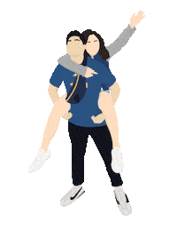 dhnv couple lamig Sticker