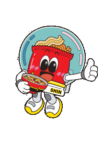 Happy Space Sticker by Nongshim Global