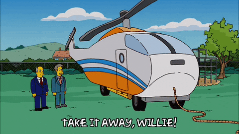 Waving Episode 11 GIF by The Simpsons