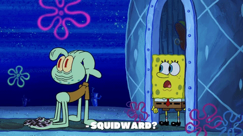 season 9 squid defense GIF by SpongeBob SquarePants