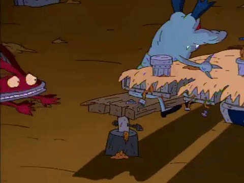 nickrewind giphydvr nicksplat aaahh real monsters giphyarm041 GIF