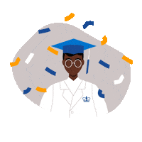 Graduation Celebrating Sticker by Columbia University Irving Medical Center