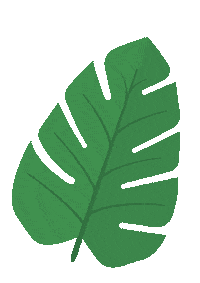Leaf Palm Sticker by Juwel-lettering