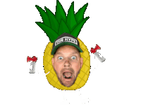 pineapple Sticker by The Hype