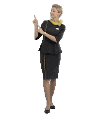 flying cabin crew Sticker by airBaltic