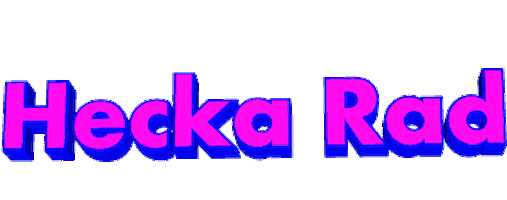 pink Hecka Rad Sticker by AnimatedText