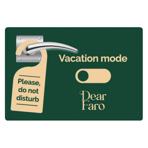dearfaro dear faro baron faro dear hotels guest houses Sticker